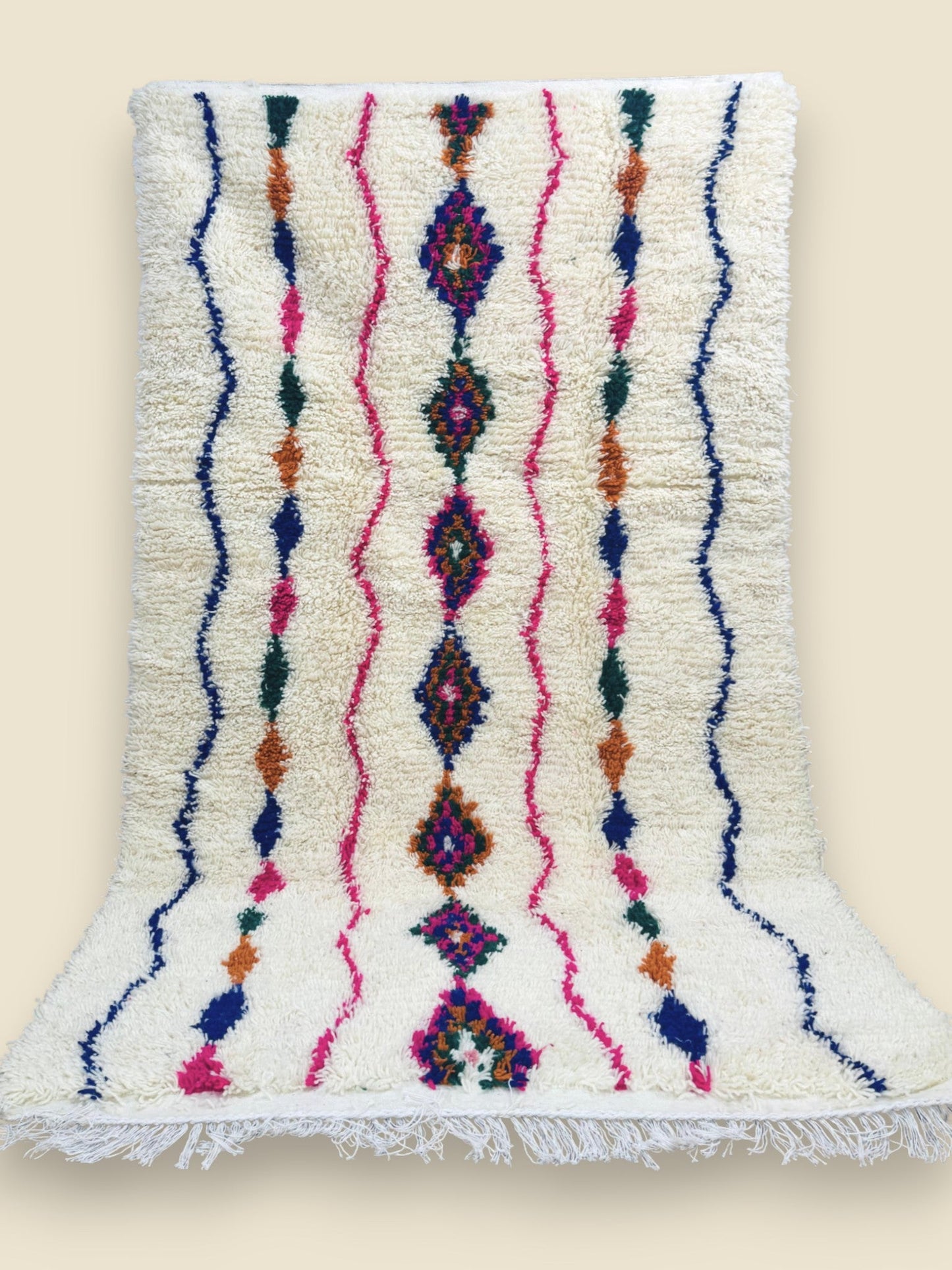 Moroccan Wool Area Rug – Tiziriwen Tribal Design