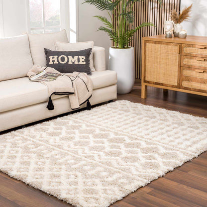 Cream Plush Area Rug - Cozy Home Décor Accent
