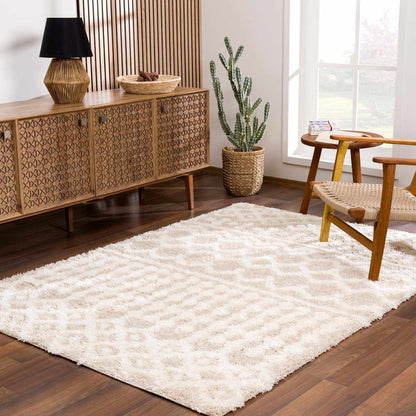 Cream Plush Area Rug - Cozy Home Décor Accent