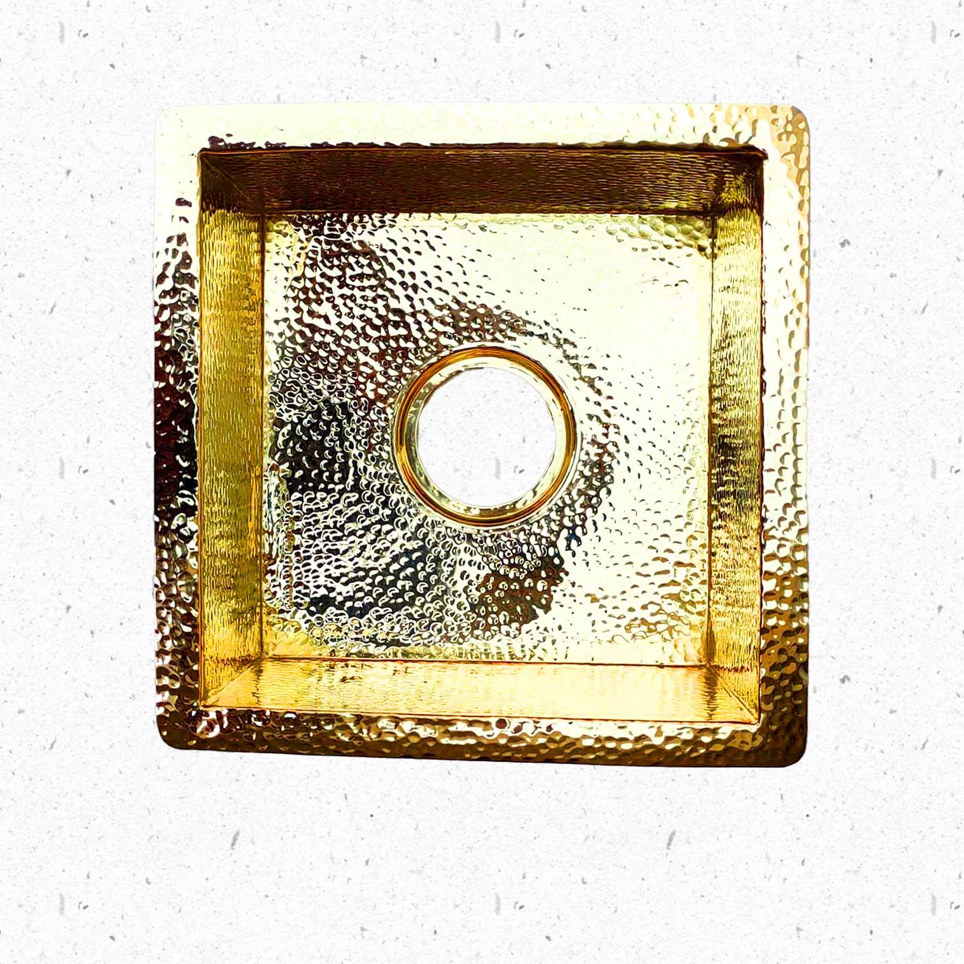 Gold metal kitchen sink