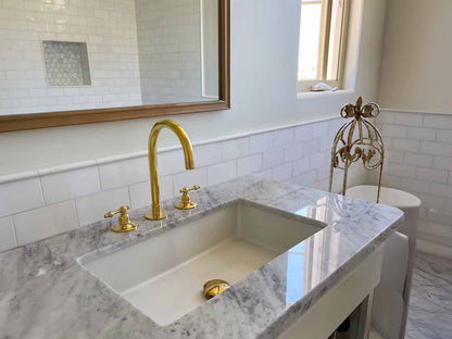 Brass kitchen faucet