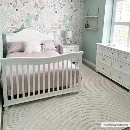 Deron White Washable Area Rug - Soft Durable Stylish Floor Mat