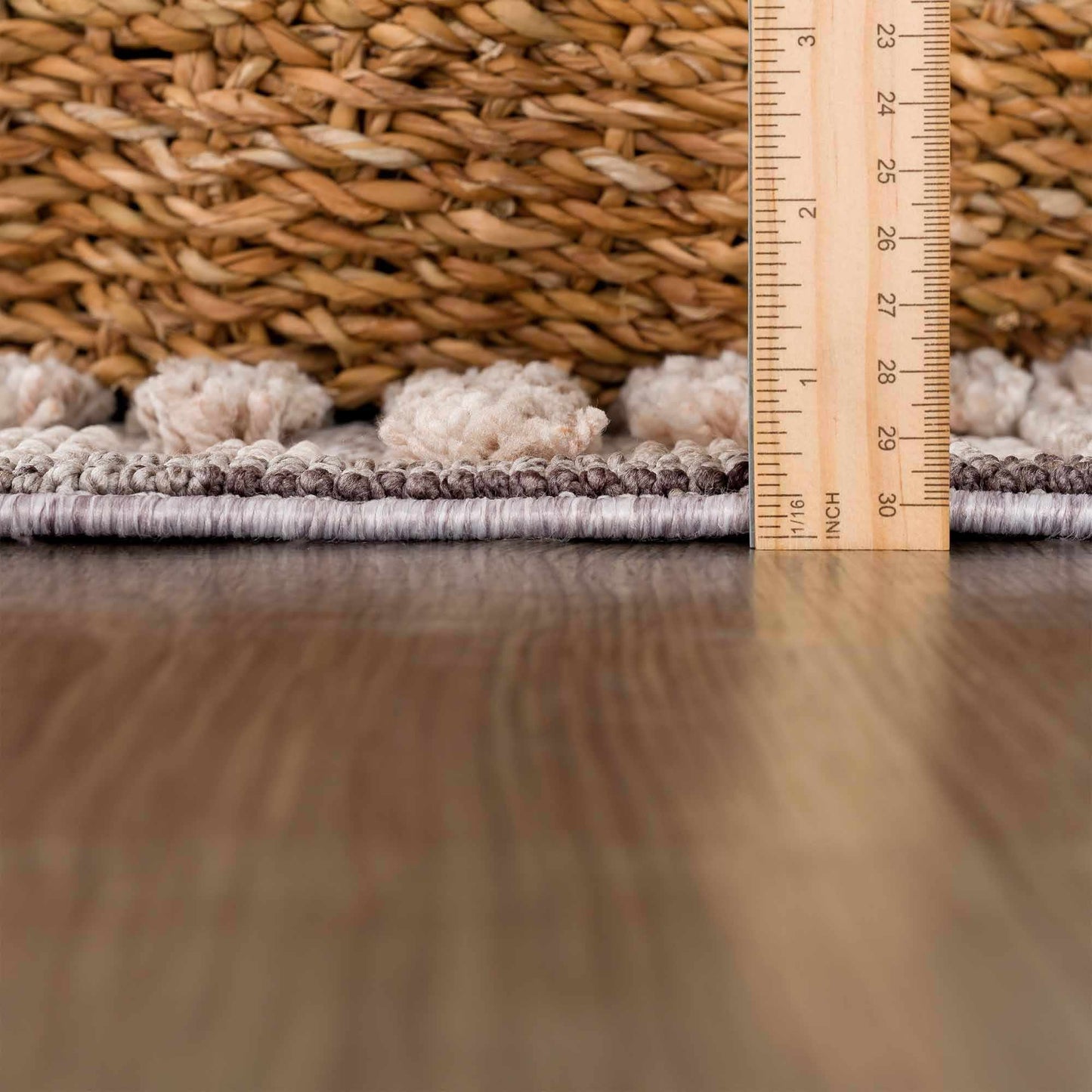 Rustic High-Low Area Rug - Maulawin Collection for Cozy Home Decor