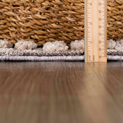 Rustic High-Low Area Rug - Maulawin Collection for Cozy Home Decor