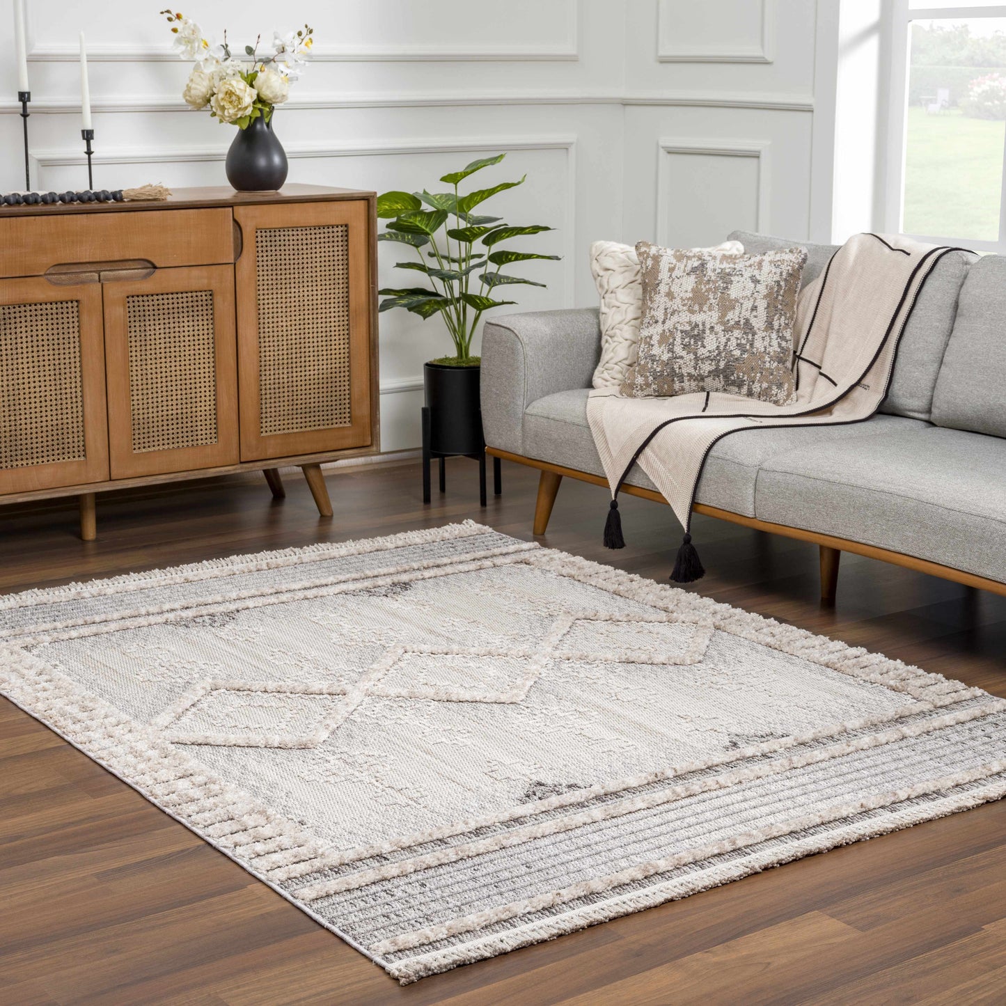 Rustic Area Rug - Amaga Collection for Cozy Home Decor