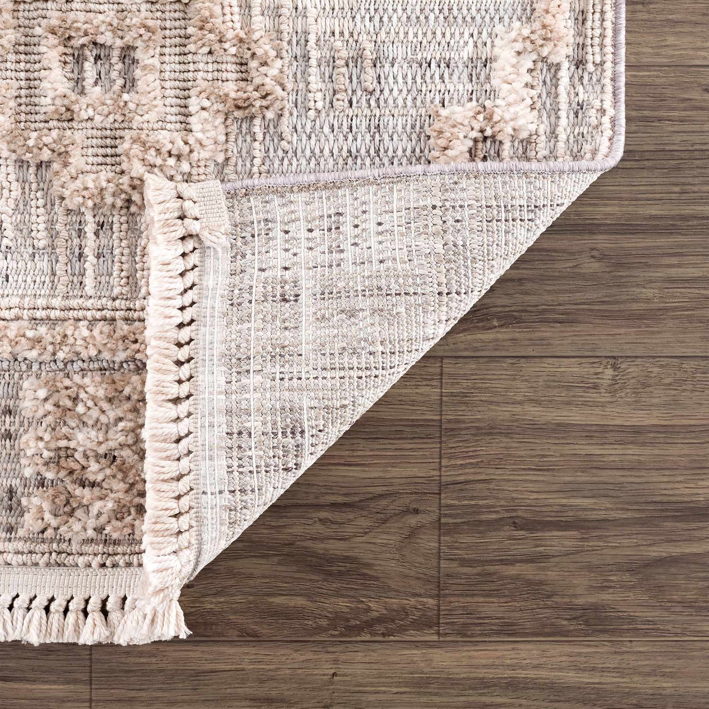 Bohemian Area Rug - High-Low Rustic Design for Cozy Home Décor