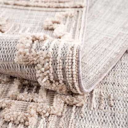 Bohemian Area Rug - High-Low Rustic Design for Cozy Home Décor