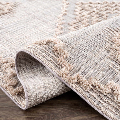 Bohemian Area Rug - High-Low Rustic Design for Cozy Home Décor