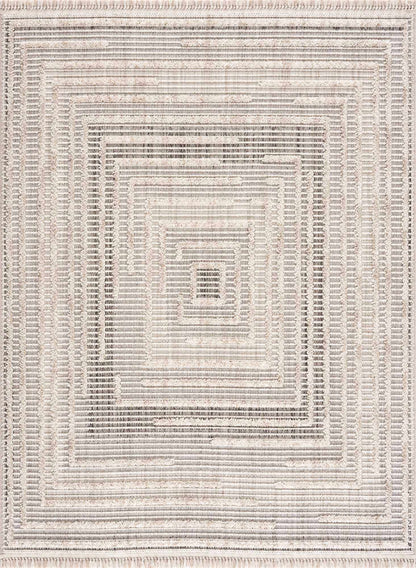 Modern Geometric Area Rug - Stylish Living Room  Bedroom Decor