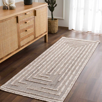 Modern Geometric Area Rug - Stylish Living Room  Bedroom Decor