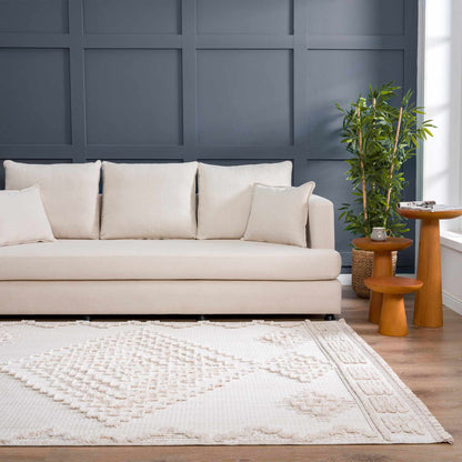 Rustic Area Rug - High-Low Design for Cozy Home Decor