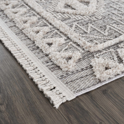 Rustic High-Low Pile Area Rug - Cozy Home Decor Accent