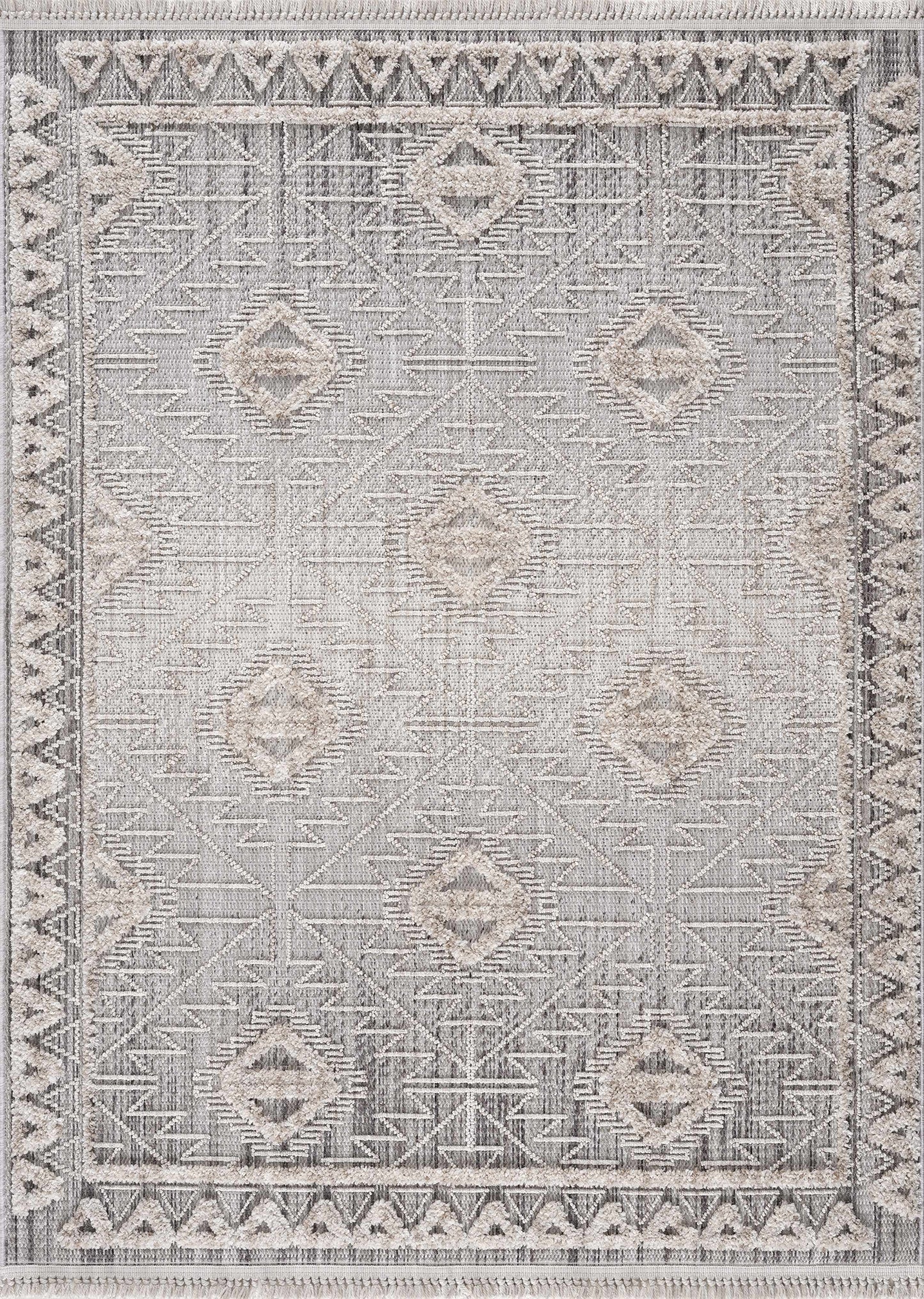 Rustic High-Low Pile Area Rug - Cozy Home Decor Accent