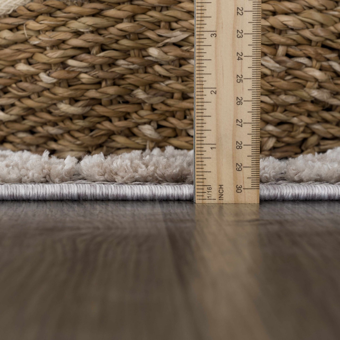 Rustic High-Low Pile Area Rug - Cozy Home Decor Accent