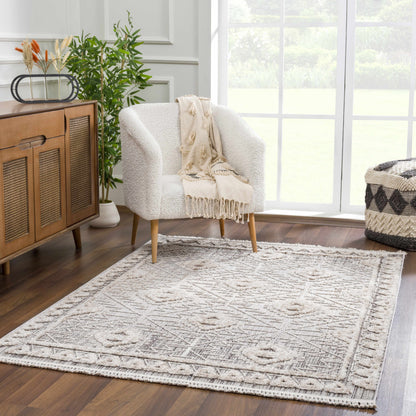 Rustic High-Low Pile Area Rug - Cozy Home Decor Accent