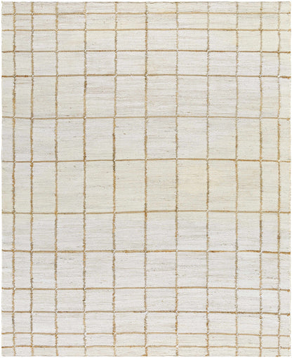 Checkered Jute Area Rug - Eco-Friendly Stylish Floor Decor