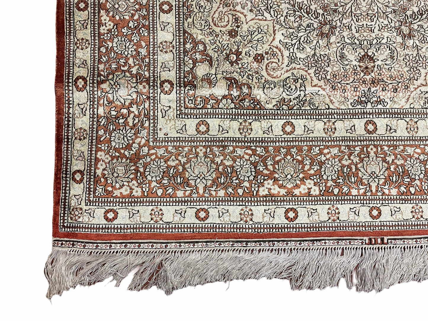 4x6 Vintage Handmade Chinese Oriental Silk Rug Hand Knotted 400 KPSI