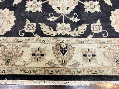 Indo Mahal Rug 8x10 Handmade Wool Floral Vintage Carpet For Living Room