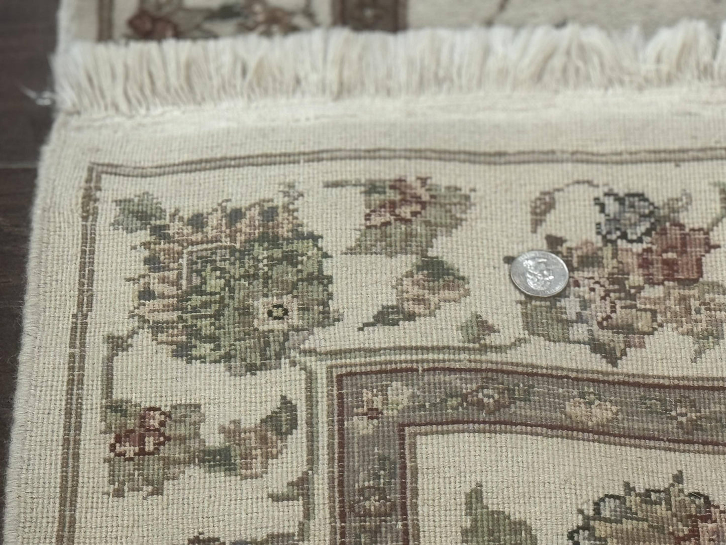 Pak Persian Runner Rug 2.6 X 8ft Handmade Wool and Silk Highlights