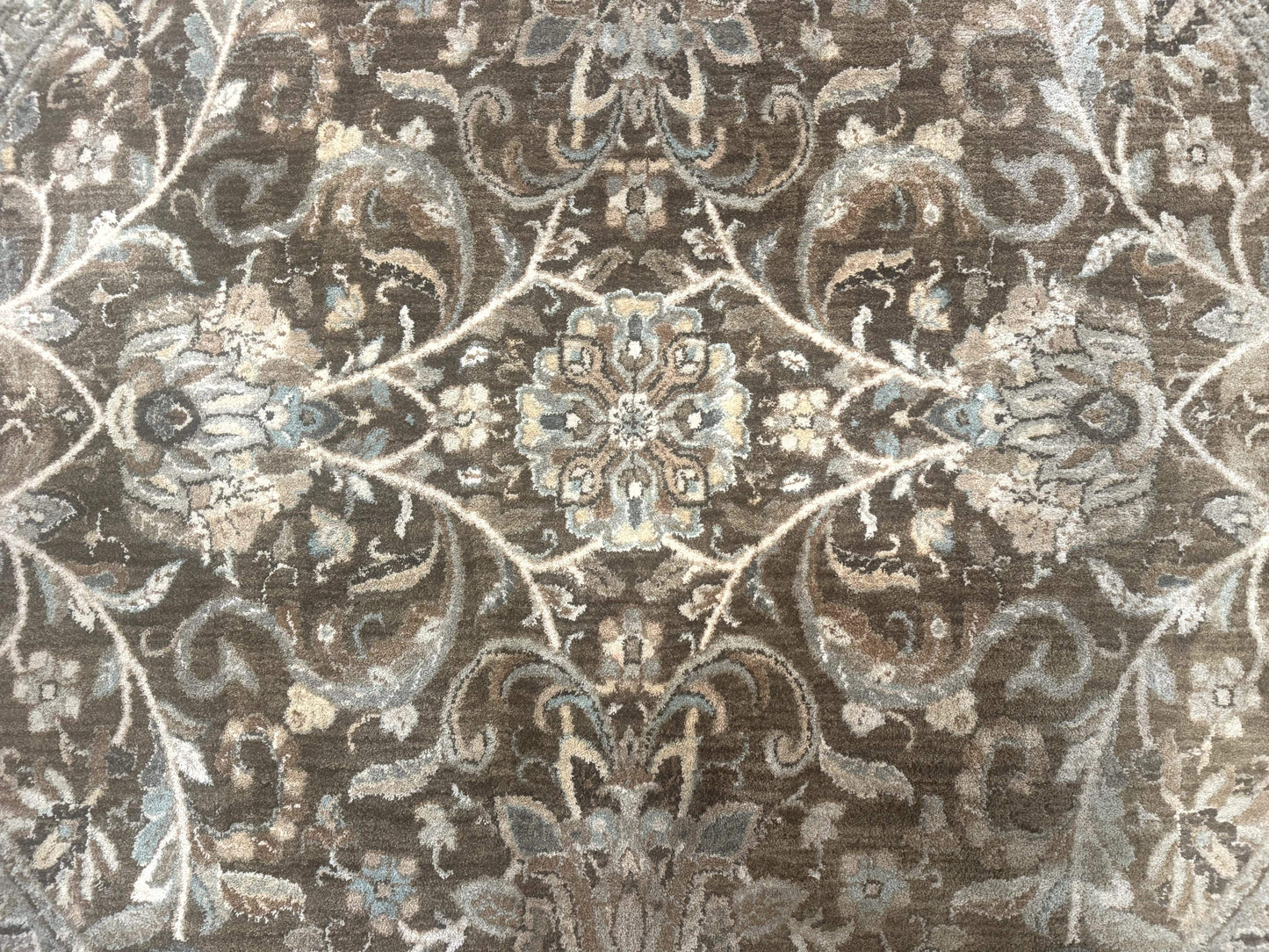 Karastan Rug Euphoria Round 8x8 Ft Indo Mahal Design Contemporary