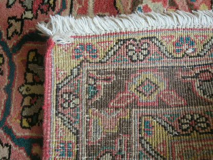 Antique Handmade Turkish Wool Runner Rug 3 Ft 9 In By 10 Ft 6 In