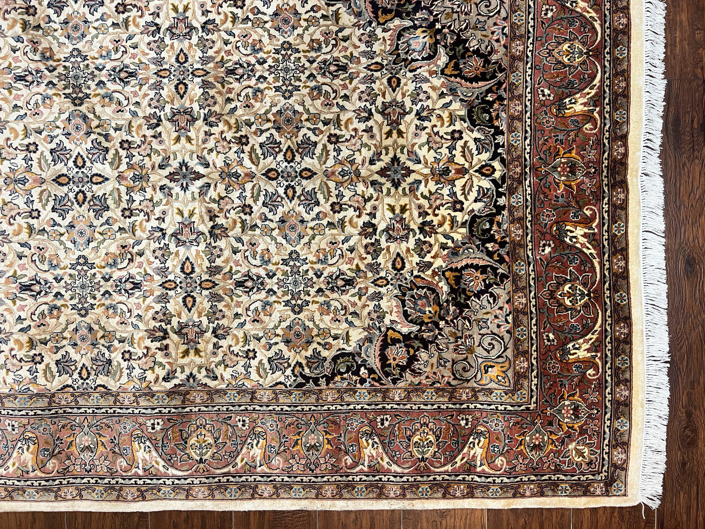 Premium Handmade Wool Persian Rug 5x8 Vintage Floral Allover Oriental Carpet