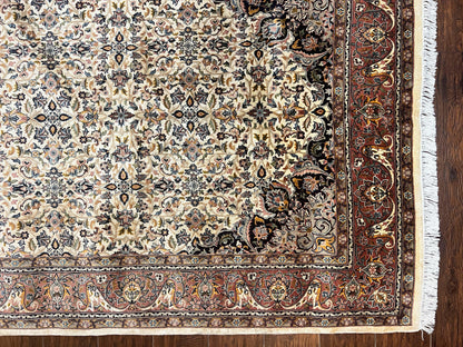 Premium Handmade Wool Persian Rug 5x8 Vintage Floral Allover Oriental Carpet