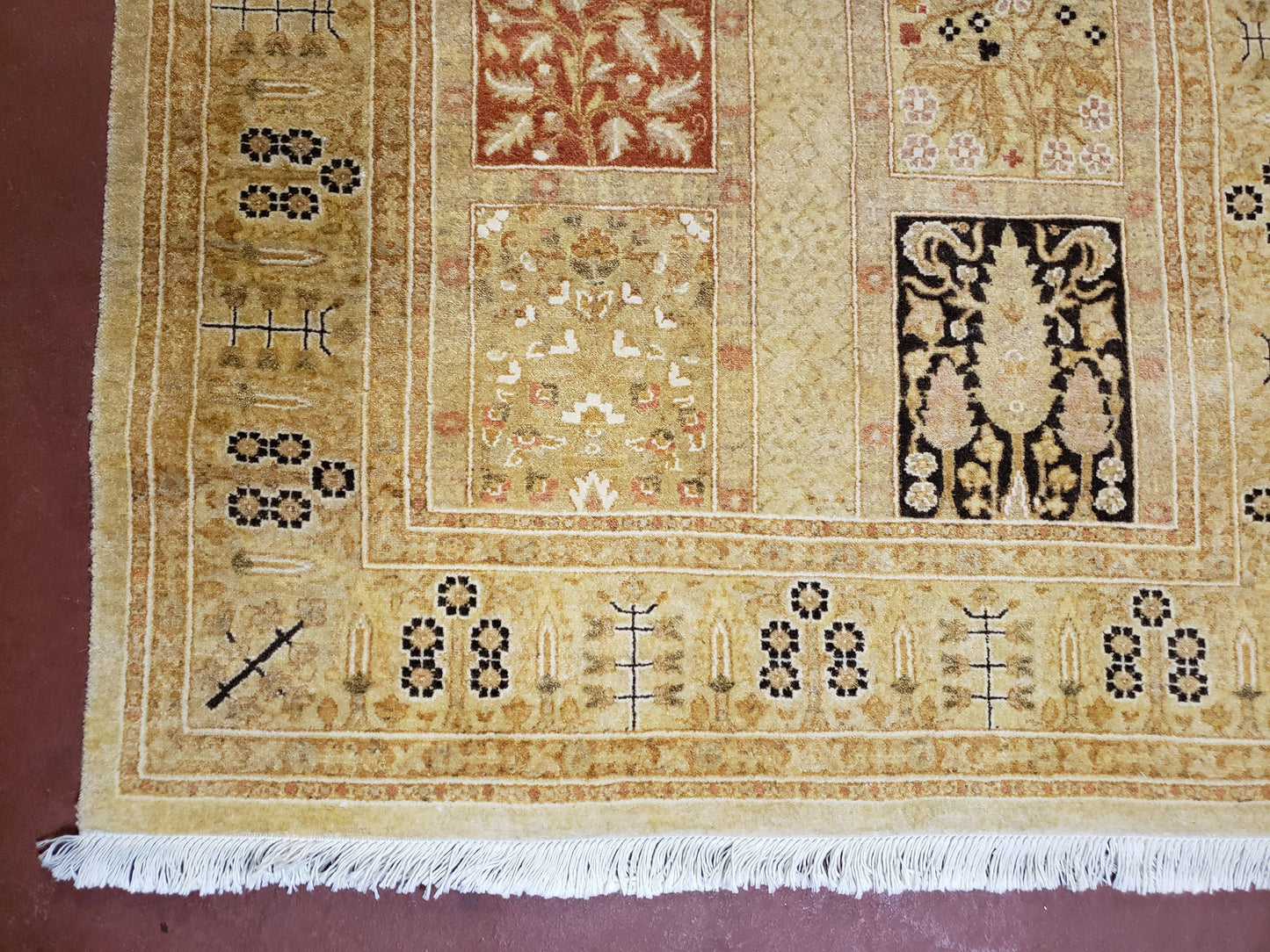 Persian Runner Rug Safavieh Haji Jalil Hand Knotted Wool Panel Design 3ft By 12ft