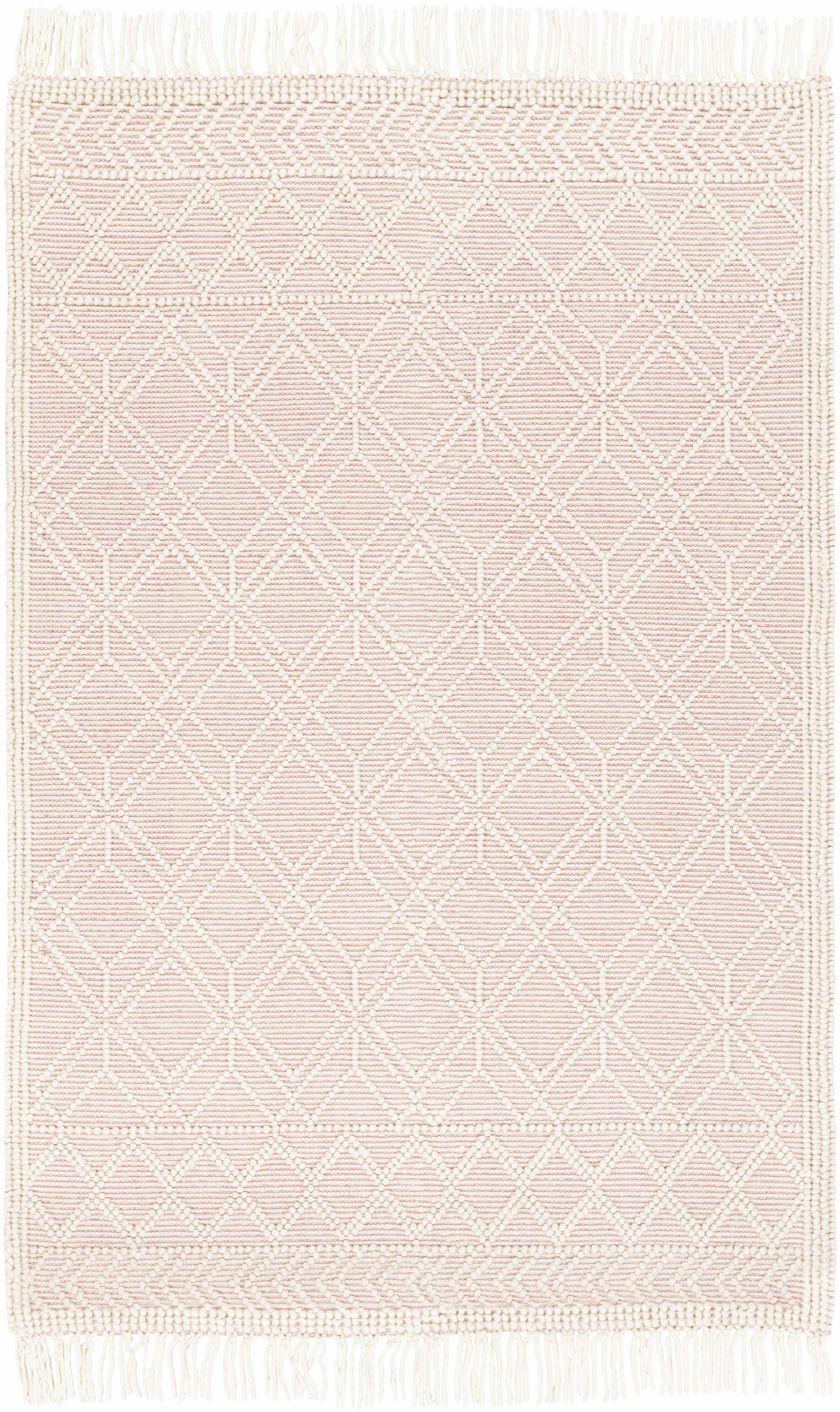 Pink wool rug