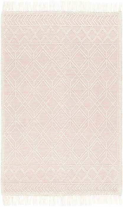 Pink wool rug