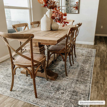 Washable Mignon Area Rug - Stylish Durable Easy Clean Rug