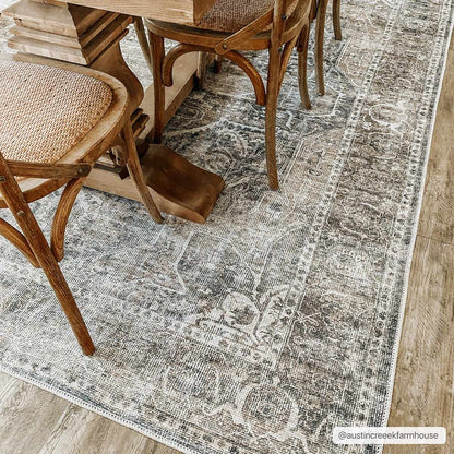Washable Mignon Area Rug - Stylish Durable Easy Clean Rug