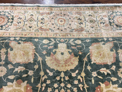 Egyptian Mahal Rug 10x14 Hand Knotted Wool Large Vintage Floral Persian Area Rug