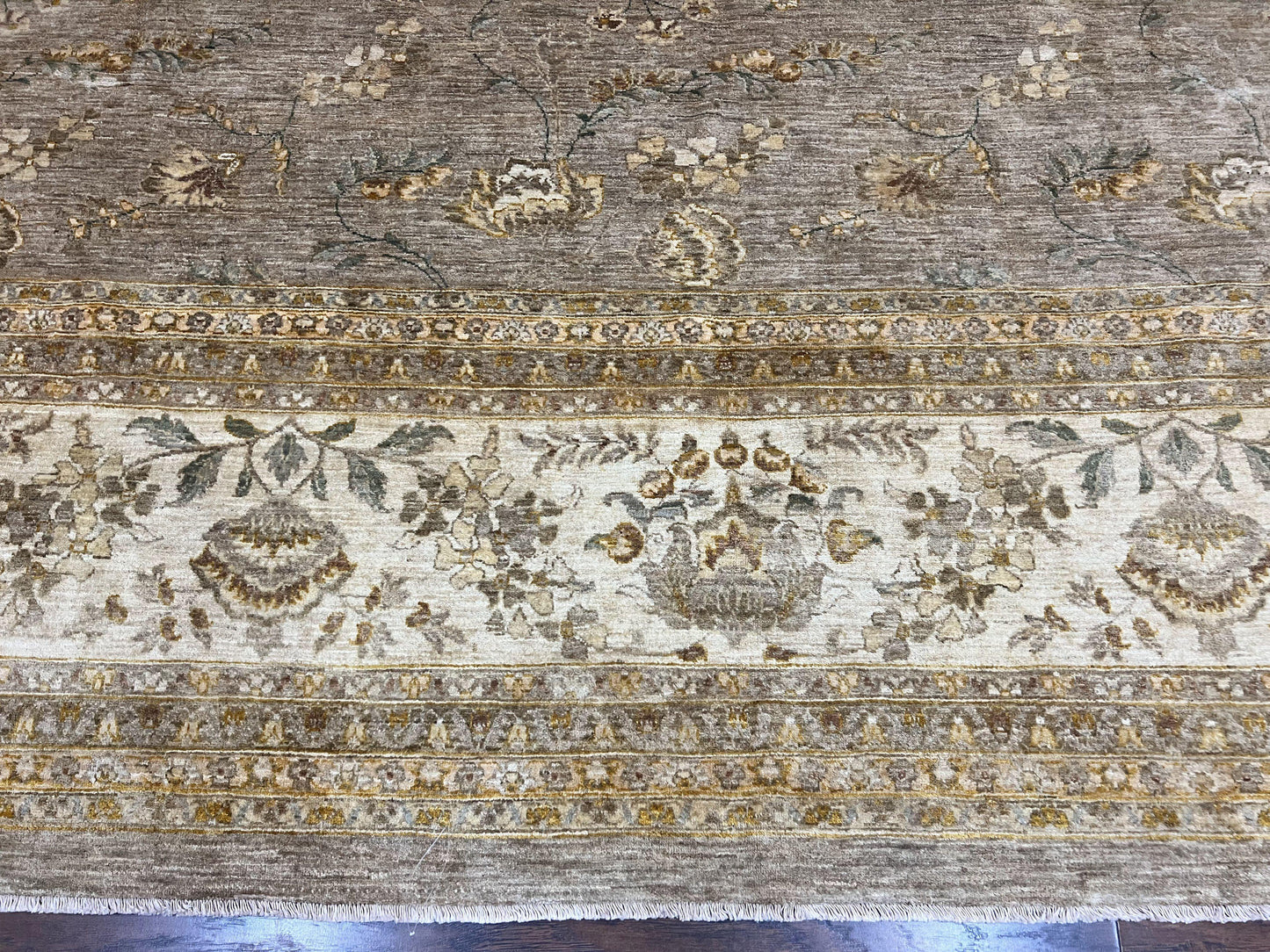 Persian Rug 12x15 Hand Knotted Wool Oriental Floral Palace Size Carpet