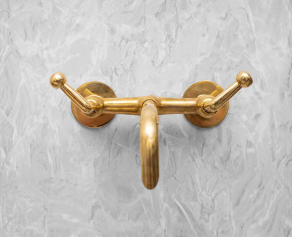 Wall Mounted Faucet - Unlacquered Brass Bathroom Faucet