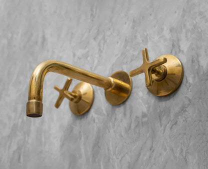 Wall Mount Bathroom Faucets - Antique Brass Bathroom Faucets