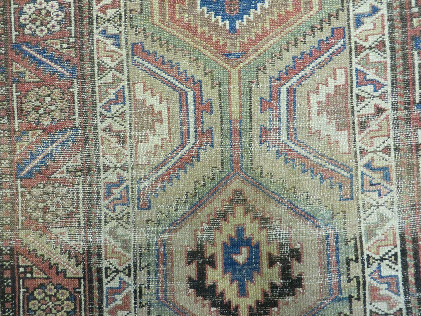 Turkish Wool Rug Runner Antique Hand Made 3 Ft 4 In By 12 Ft Camel Hair