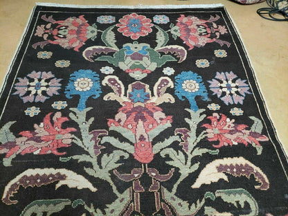Antique Karabagh Caucasian Rug Handmade Wool Carpet Organic Dye 4 Ft 5 In By 16 Ft 1 In