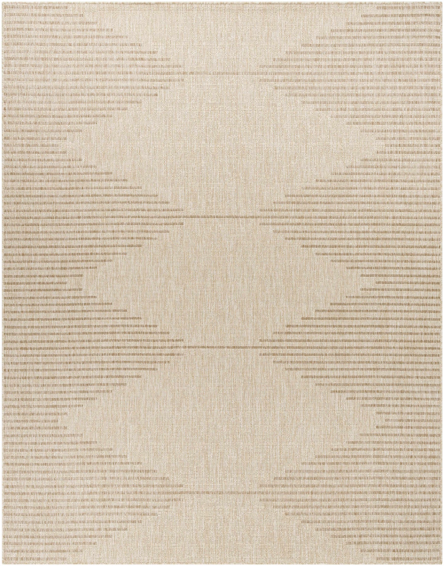 Beige Outdoor Rug - Stylish Durable Area Rug for Patios and Decks