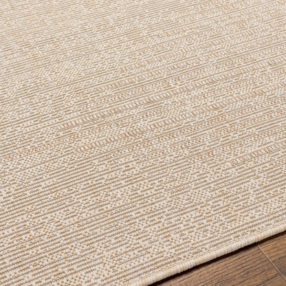 Beige Outdoor Rug - Stylish Durable Area Rug for Patios and Decks