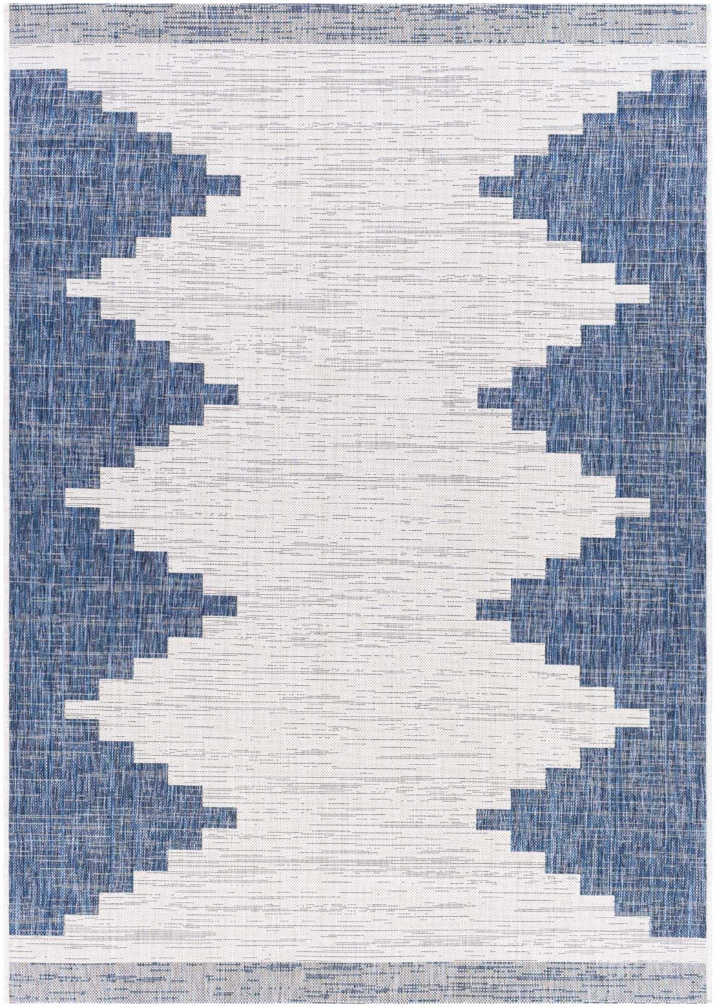 Djugun Navy Area Rug - Stylish Durable Indoor Outdoor Mat
