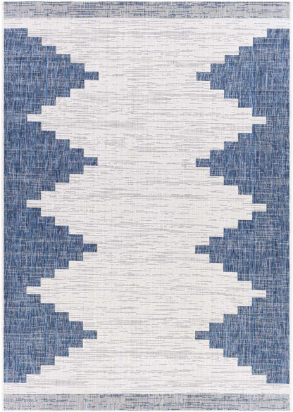 Djugun Navy Area Rug - Stylish Durable Indoor Outdoor Mat