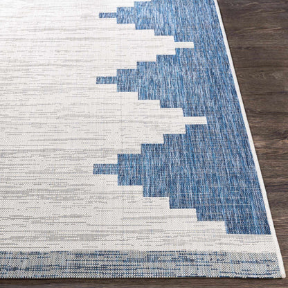 Djugun Navy Area Rug - Stylish Durable Indoor Outdoor Mat