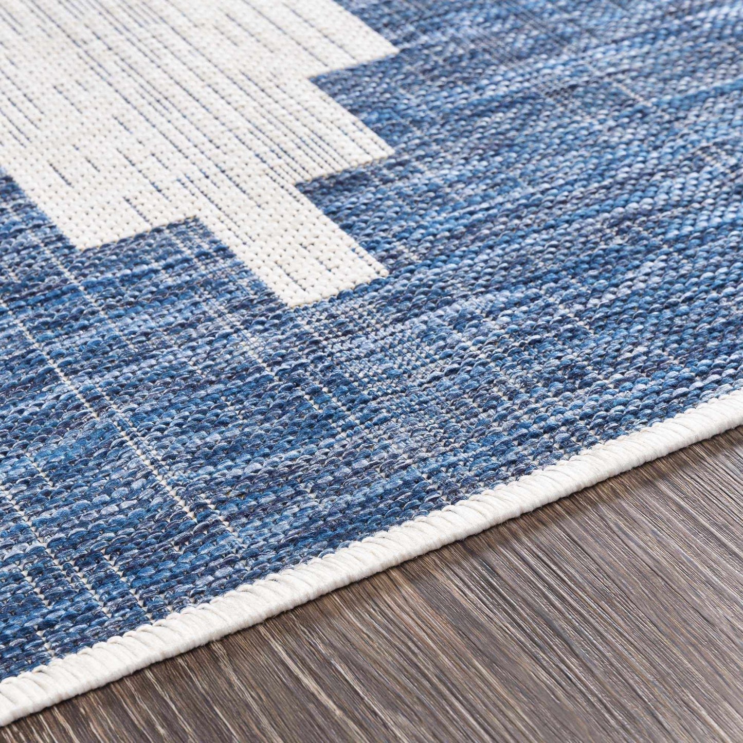 Djugun Navy Area Rug - Stylish Durable Indoor Outdoor Mat