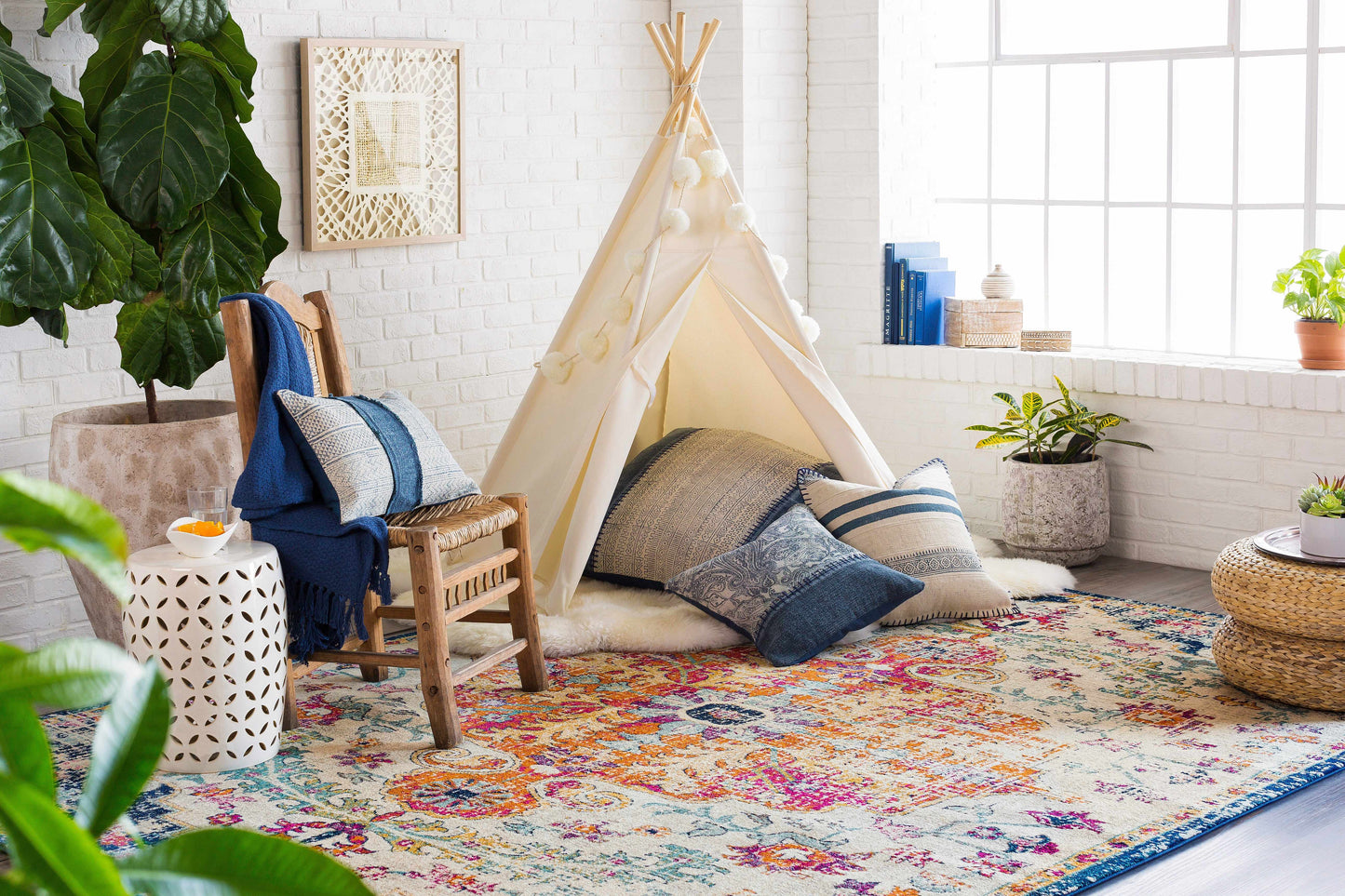 Bodrum Area Rug - Elegant Geometric Design for Modern Decor