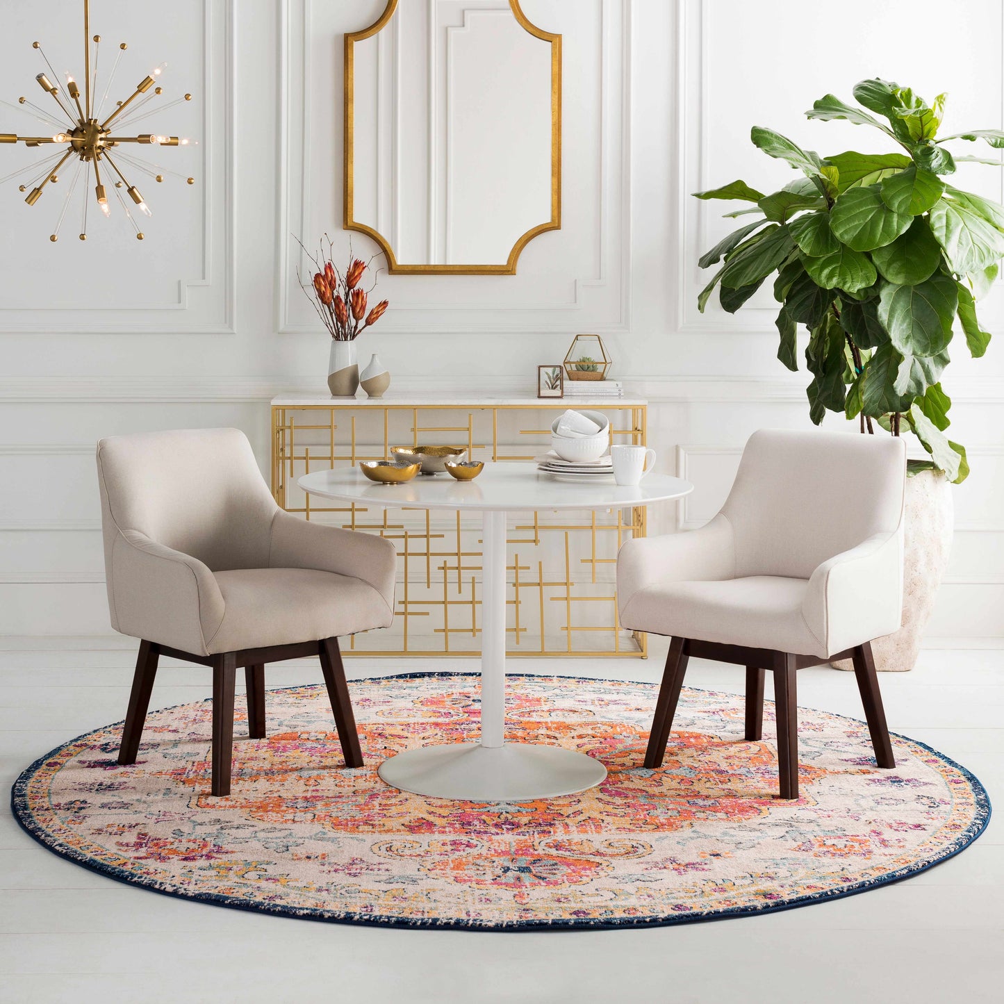 Bodrum Area Rug - Elegant Geometric Design for Modern Decor