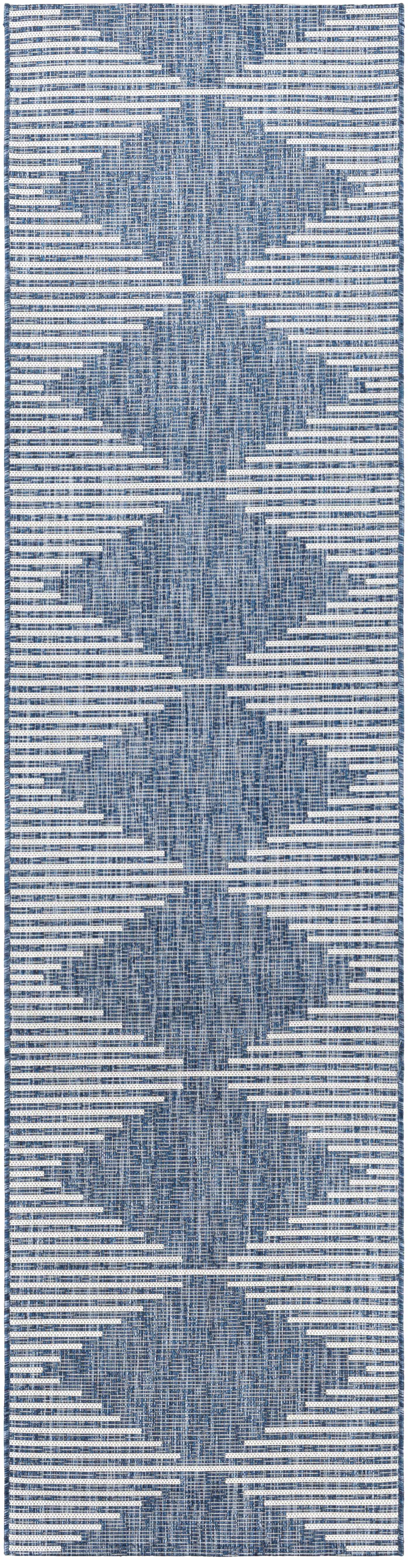 Navy Outdoor Rug - Durable Stylish Area Rug for Patios and Decks