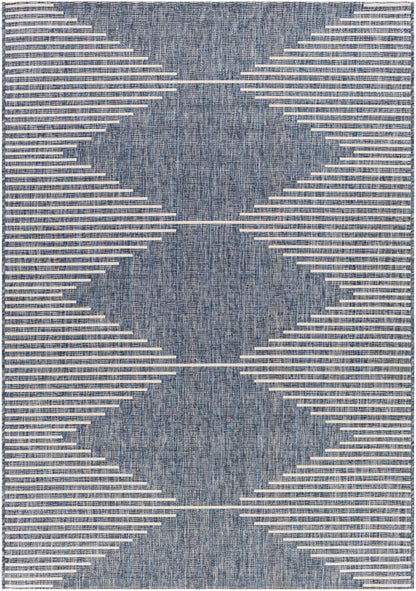 Navy Outdoor Rug - Durable Stylish Area Rug for Patios and Decks