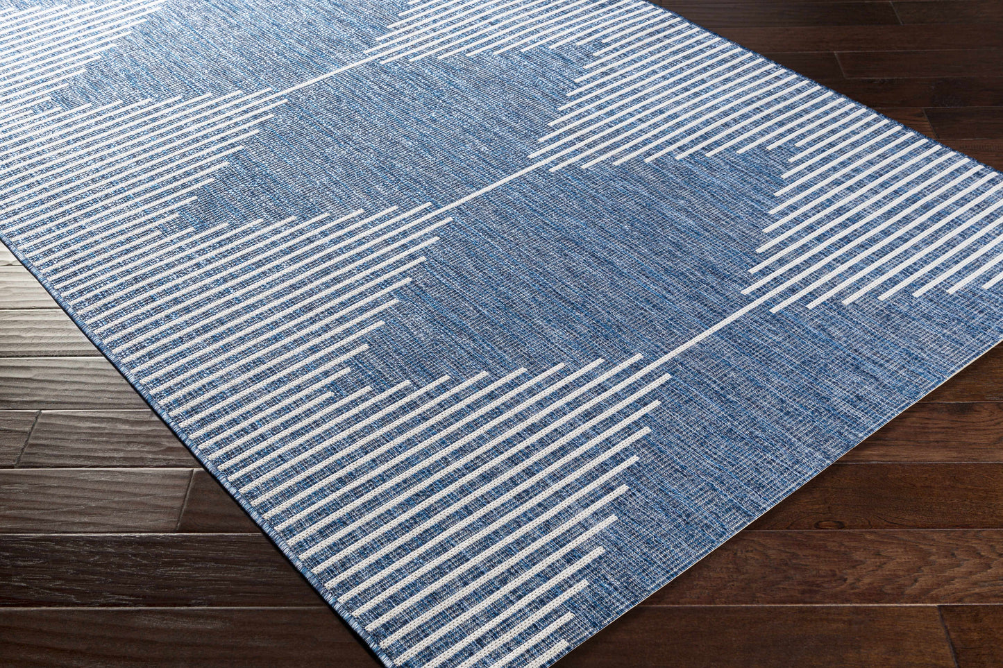 Navy Outdoor Rug - Durable Stylish Area Rug for Patios and Decks