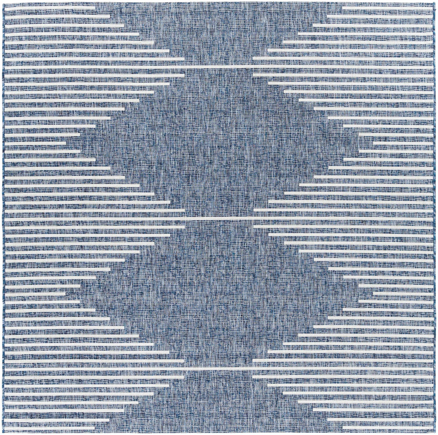 Navy Outdoor Rug - Durable Stylish Area Rug for Patios and Decks
